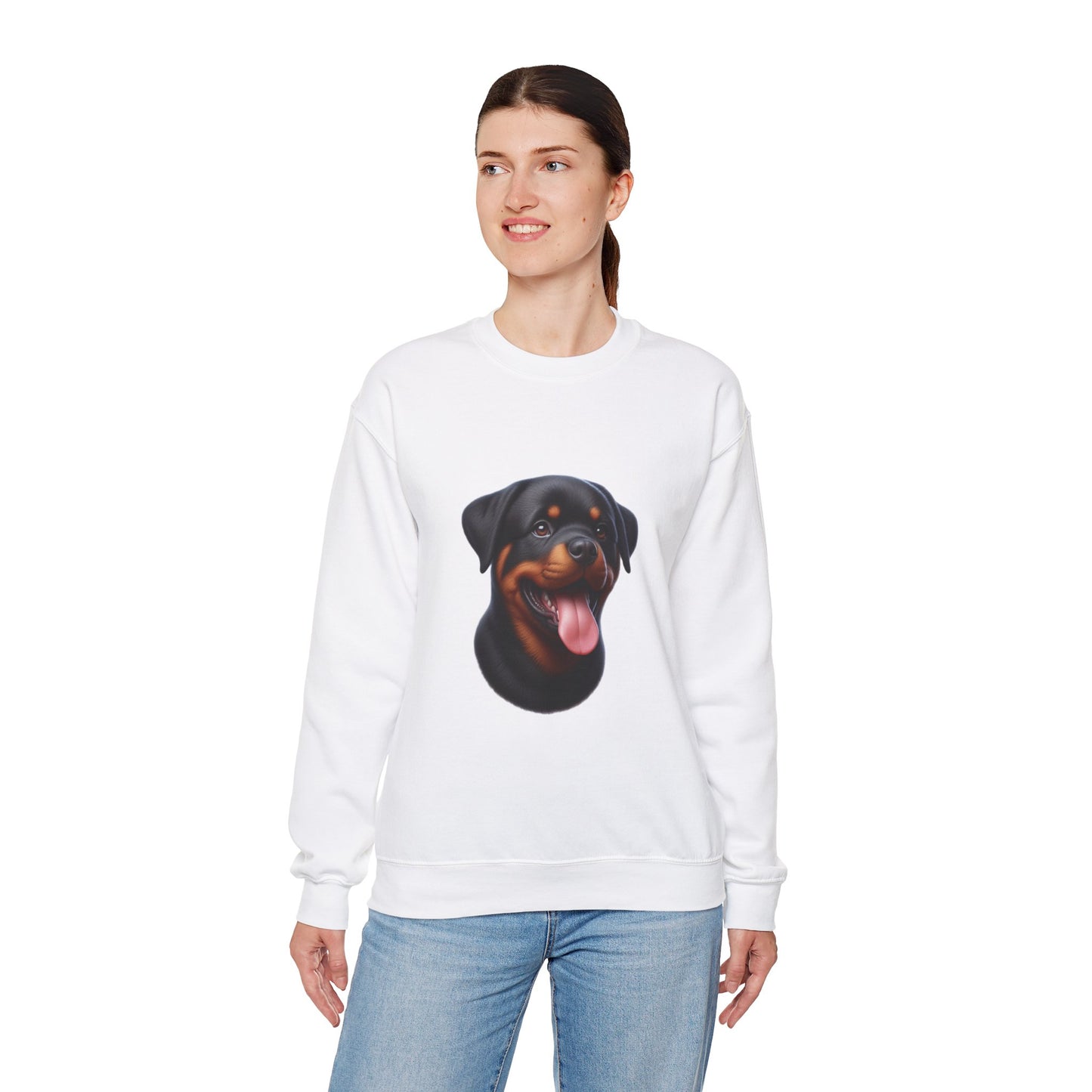 Rottie Puppy Unisex Sweatshirt - Geschenk für Hundeliebhaber, Süßer Pullover mit Tierprint, Gemütliches Haustier Sweat Top, Kleidung für Welpenliebhaber, Hundebesitzer Kleidung