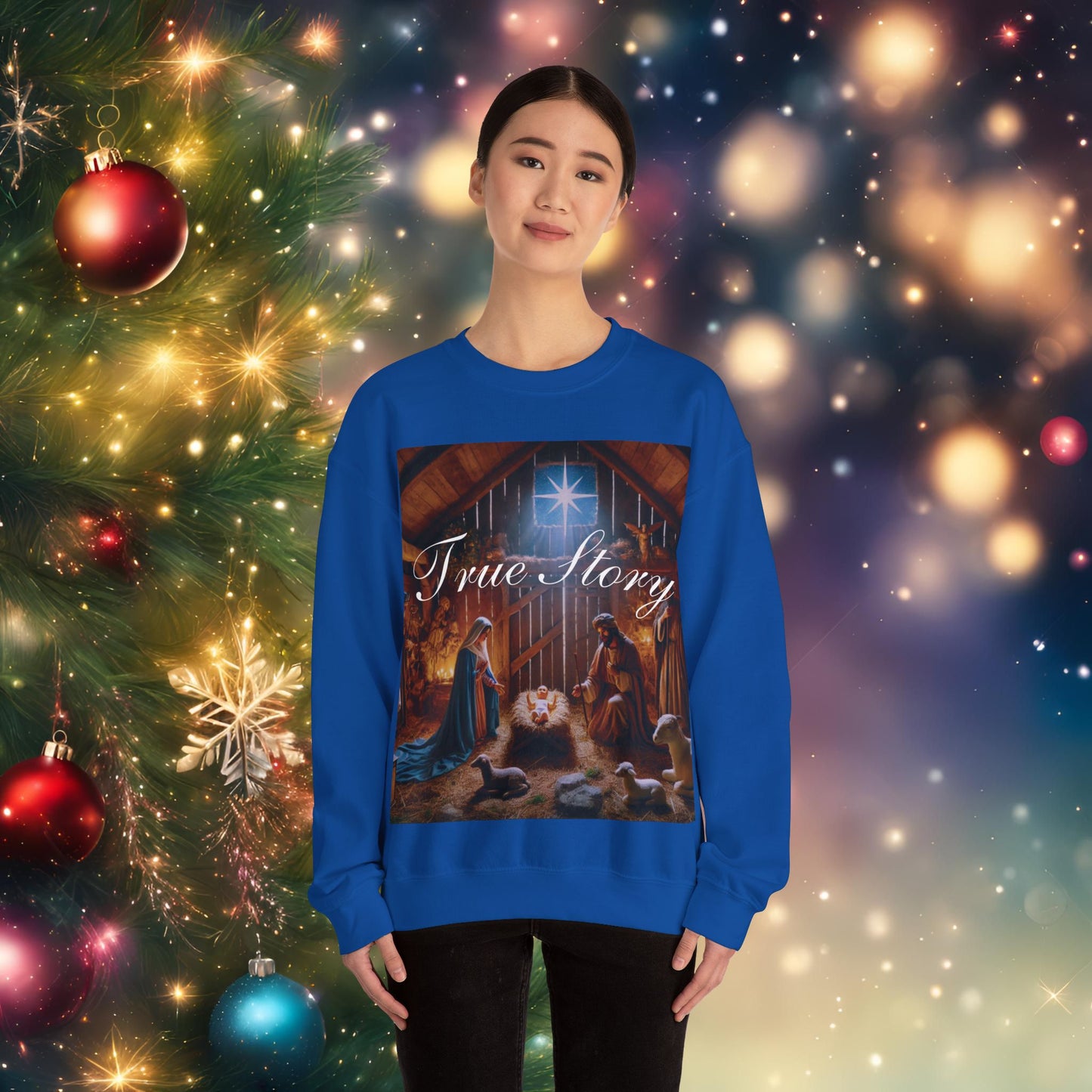 Christmas Nativity True Story Sweatshirt