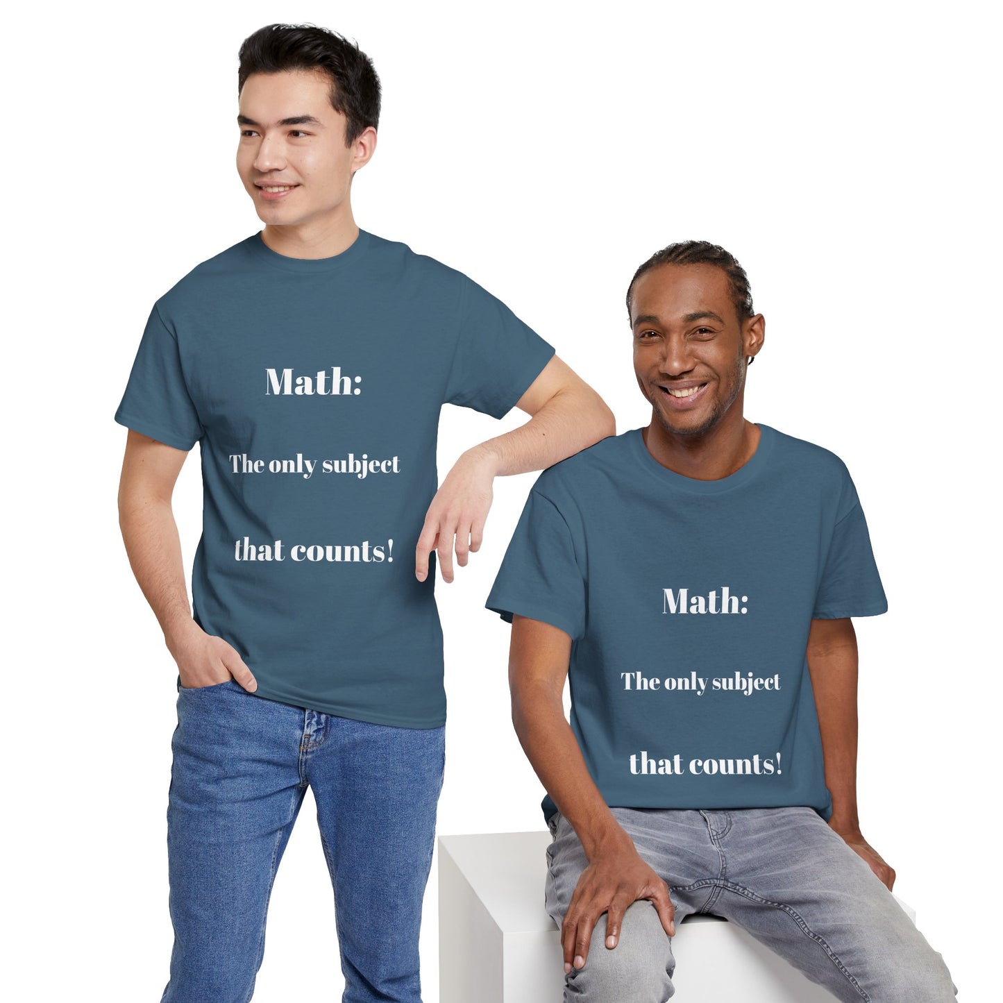 Math: The only subject that counts Unisex Tee, Cotton T-shirt, Math Teacher Gift, Math Lover Shirt, Back to School Apparel