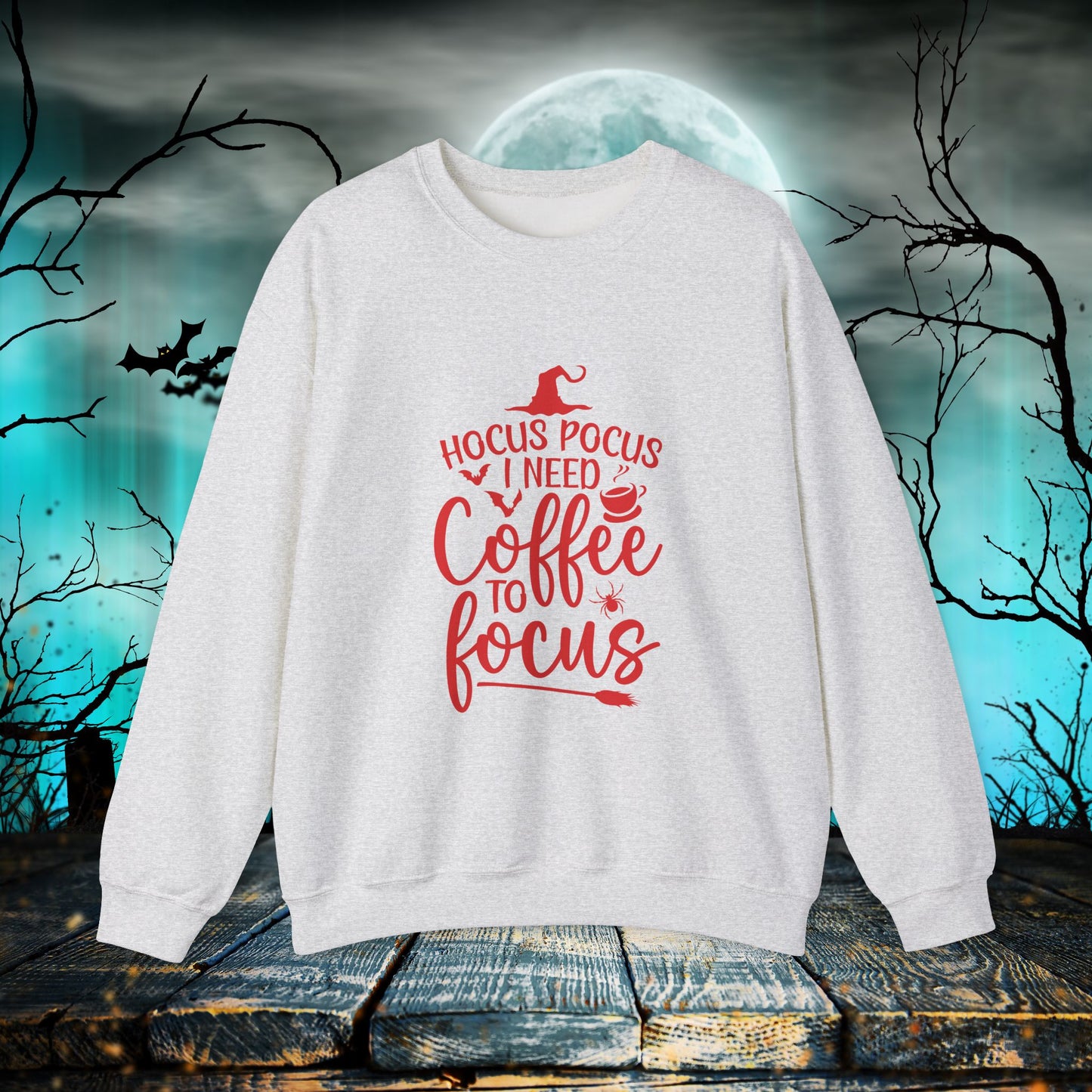 Halloween Stick Shift Unisex Pullover, Witchy Crewneck Pullover, Lustige Herbstbekleidung, Gruseliges Sweatshirt, Herbst Top