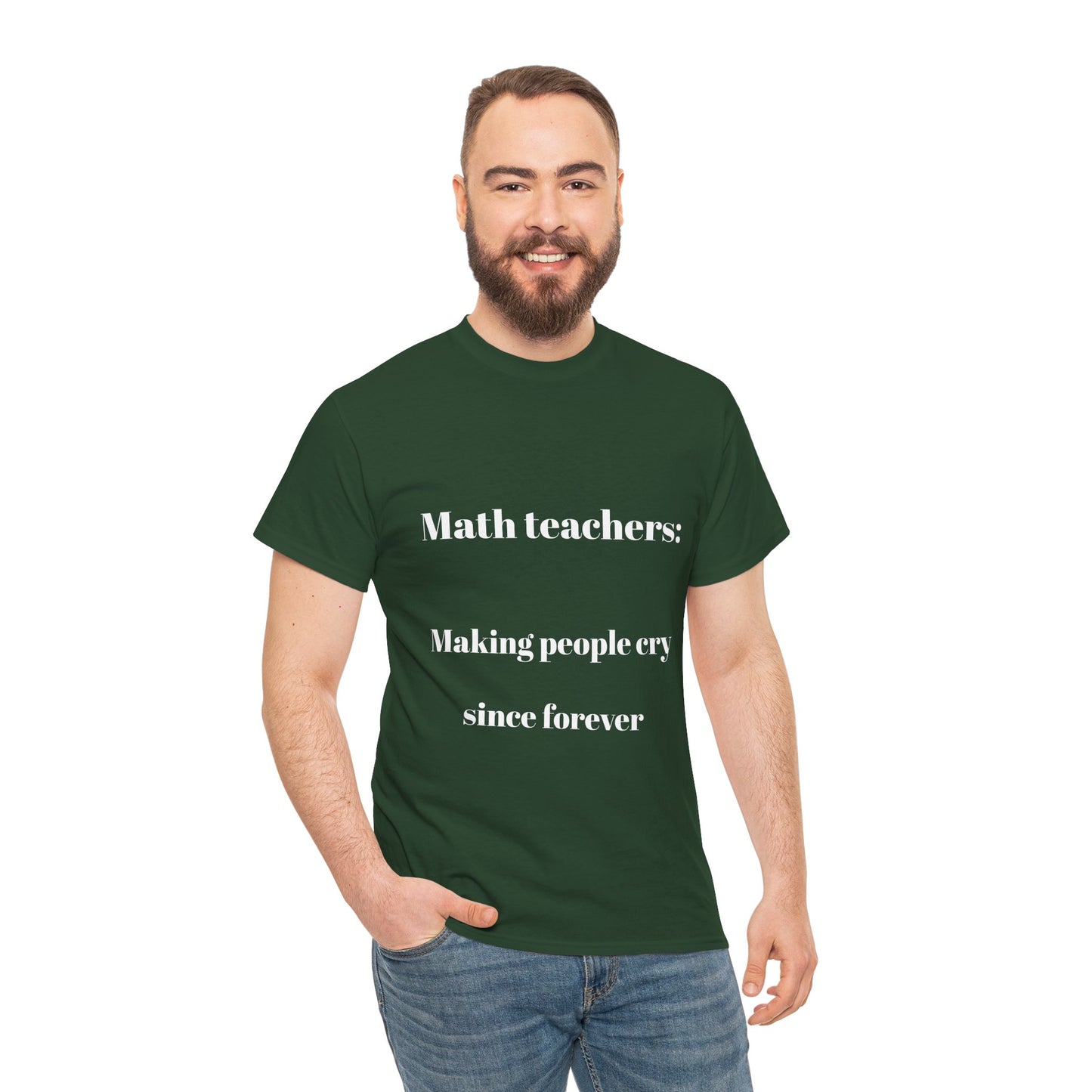 Funny Math Teacher Unisex Tee Shirt - Making People Cry Since Forever, Math Teacher Gift, Teacher Appreciation, Math Lover Shirt, Back to