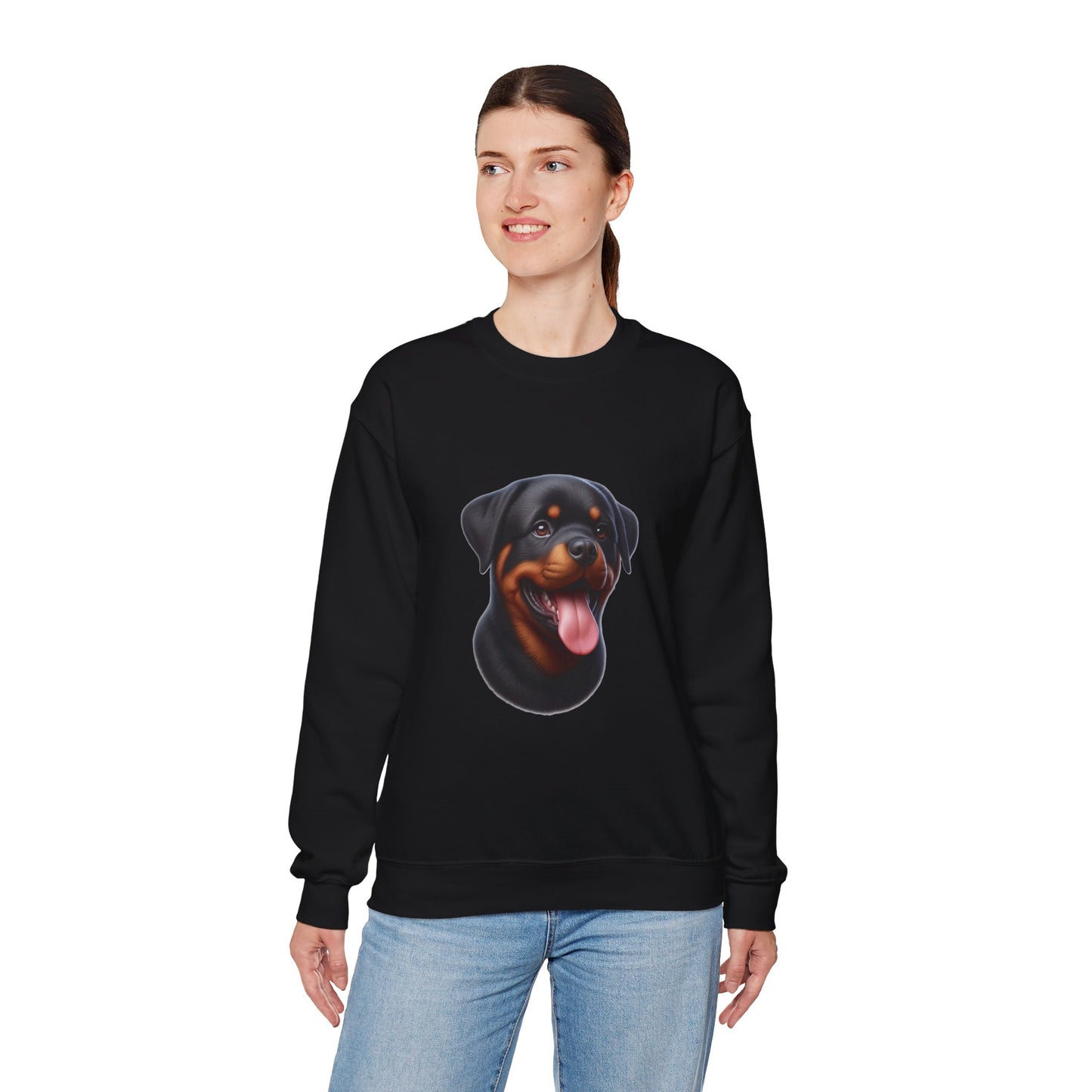 Rottie Puppy Unisex Sweatshirt - Geschenk für Hundeliebhaber, Süßer Pullover mit Tierprint, Gemütliches Haustier Sweat Top, Kleidung für Welpenliebhaber, Hundebesitzer Kleidung