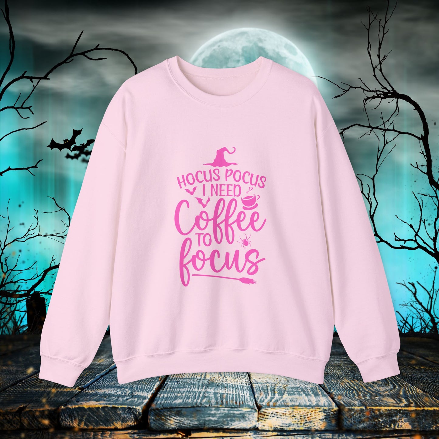 Halloween Stick Shift Unisex Pullover, Witchy Crewneck Pullover, Lustige Herbstbekleidung, Gruseliges Sweatshirt, Herbst Top