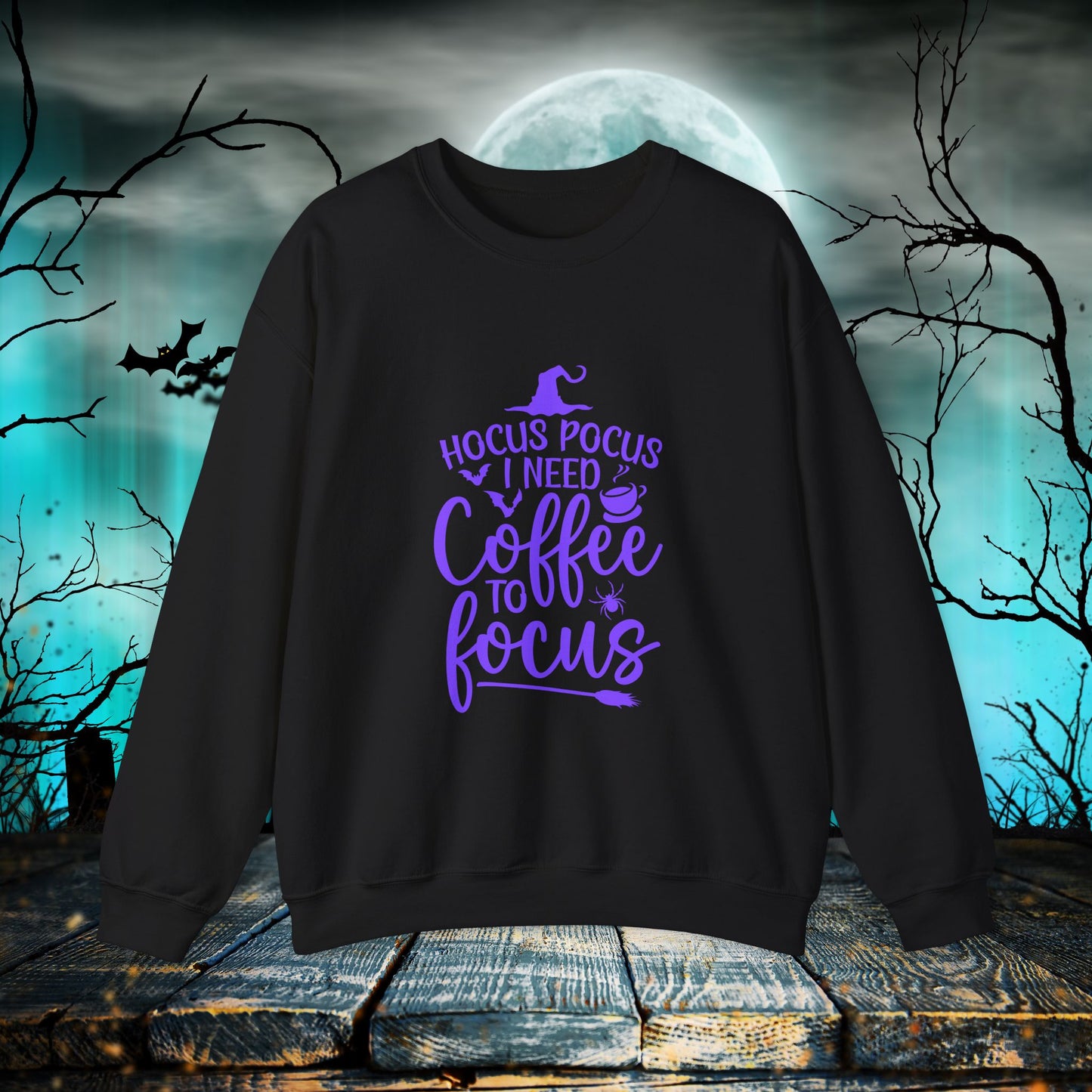 Halloween Stick Shift Unisex Pullover, Witchy Crewneck Pullover, Lustige Herbstbekleidung, Gruseliges Sweatshirt, Herbst Top