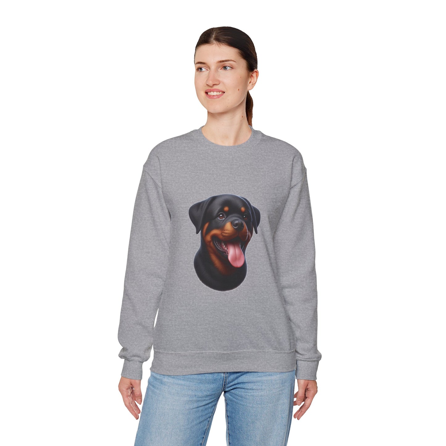 Rottie Puppy Unisex Sweatshirt - Geschenk für Hundeliebhaber, Süßer Pullover mit Tierprint, Gemütliches Haustier Sweat Top, Kleidung für Welpenliebhaber, Hundebesitzer Kleidung