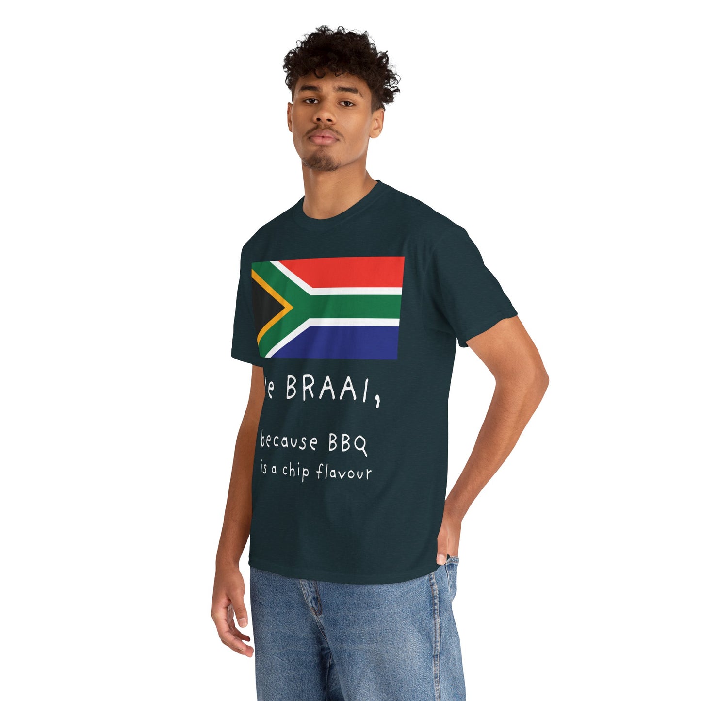 Unisex Braai-Themed Cotton Tee | Heavyweight, Durable & Comfy Fit | 100% Sustainable Cotton | Perfect for Casual Wear