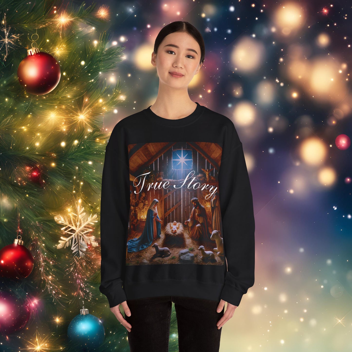 Christmas Nativity True Story Sweatshirt