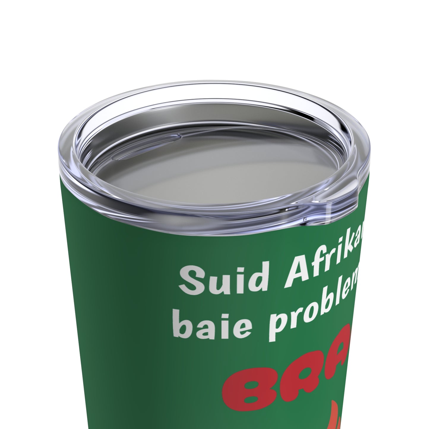 Green 20oz Vacuum Insulated Tumbler for Suid Afrikaanse Braai Double Wall Stainless Steel Durable and Dishwasher Safe