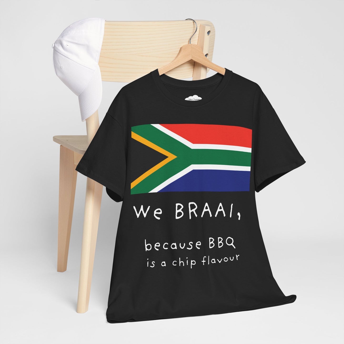 Unisex Braai-Themed Cotton Tee | Heavyweight, Durable & Comfy Fit | 100% Sustainable Cotton | Perfect for Casual Wear