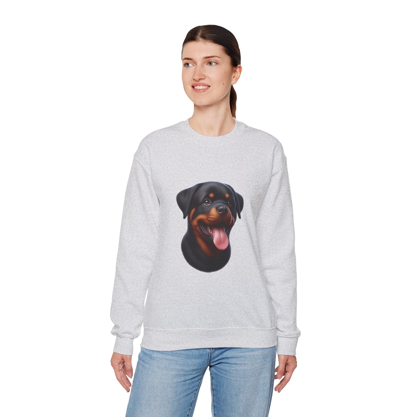 Rottie Puppy Unisex Sweatshirt - Geschenk für Hundeliebhaber, Süßer Pullover mit Tierprint, Gemütliches Haustier Sweat Top, Kleidung für Welpenliebhaber, Hundebesitzer Kleidung