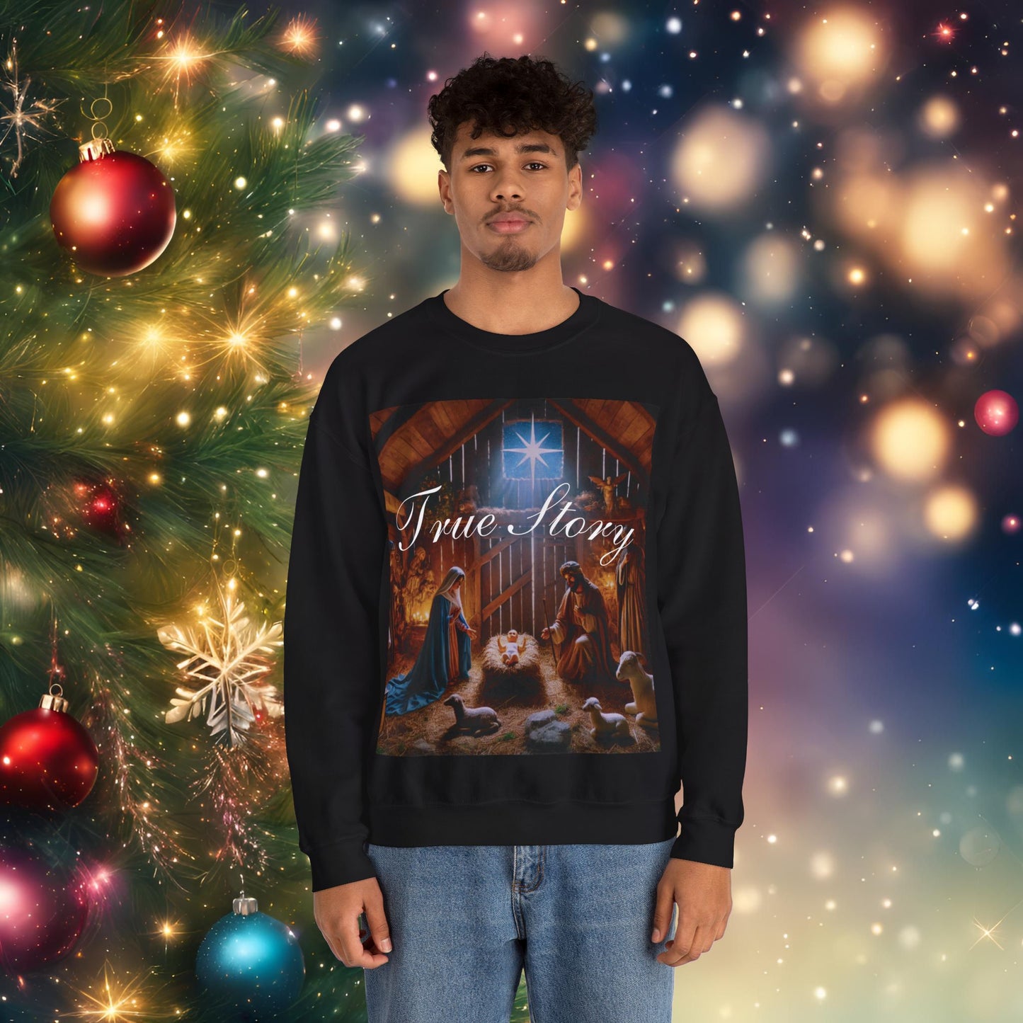 Christmas Nativity True Story Sweatshirt