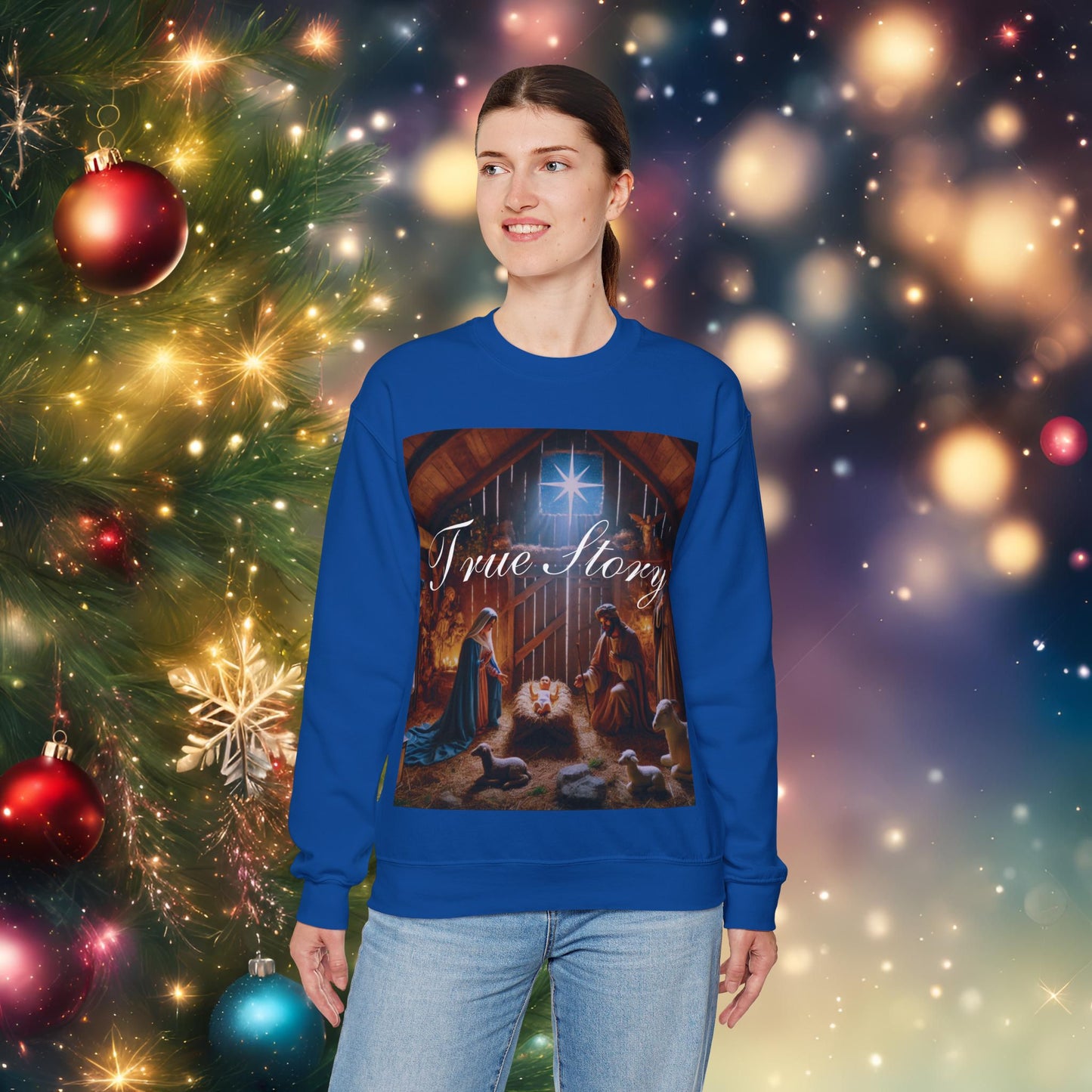 Christmas Nativity True Story Sweatshirt