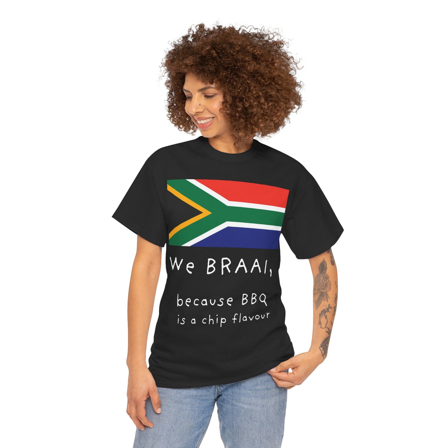 Unisex Braai-Themed Cotton Tee | Heavyweight, Durable & Comfy Fit | 100% Sustainable Cotton | Perfect for Casual Wear