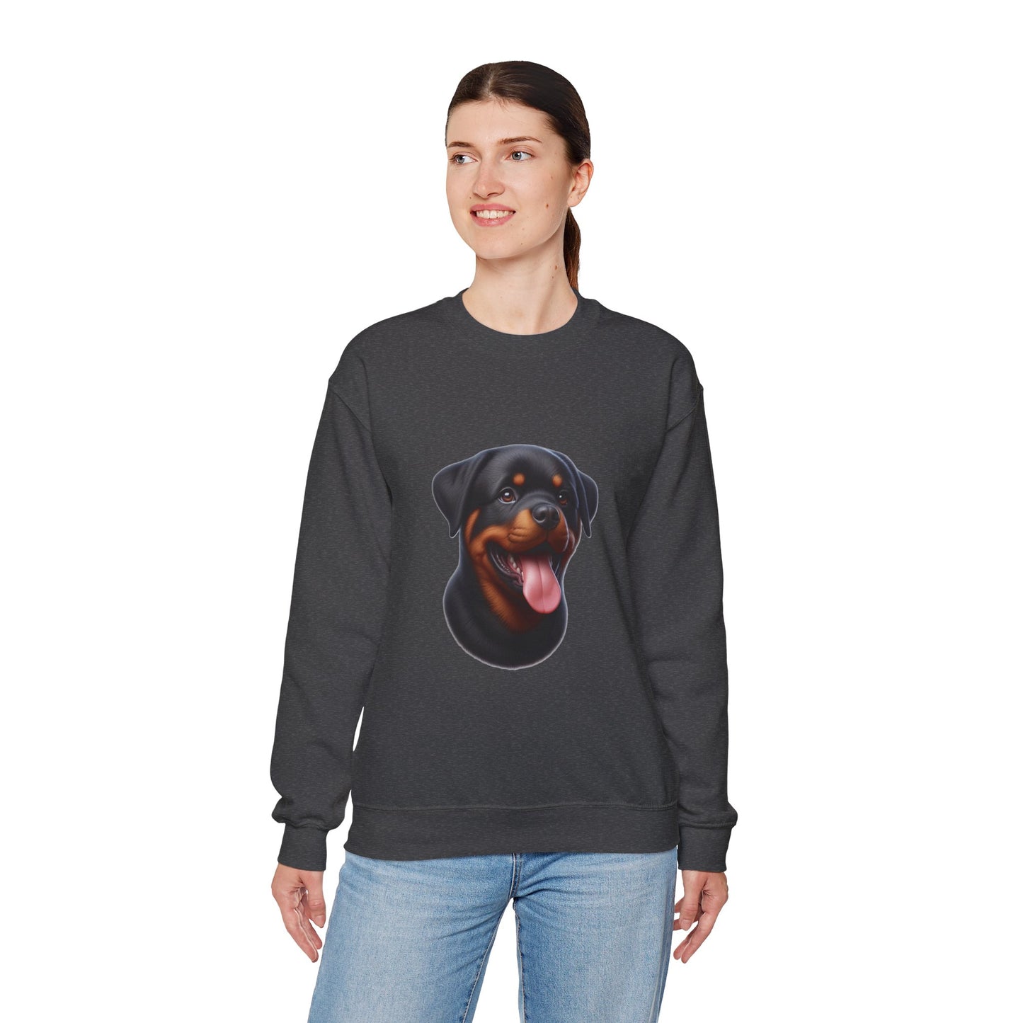 Rottie Puppy Unisex Sweatshirt - Geschenk für Hundeliebhaber, Süßer Pullover mit Tierprint, Gemütliches Haustier Sweat Top, Kleidung für Welpenliebhaber, Hundebesitzer Kleidung