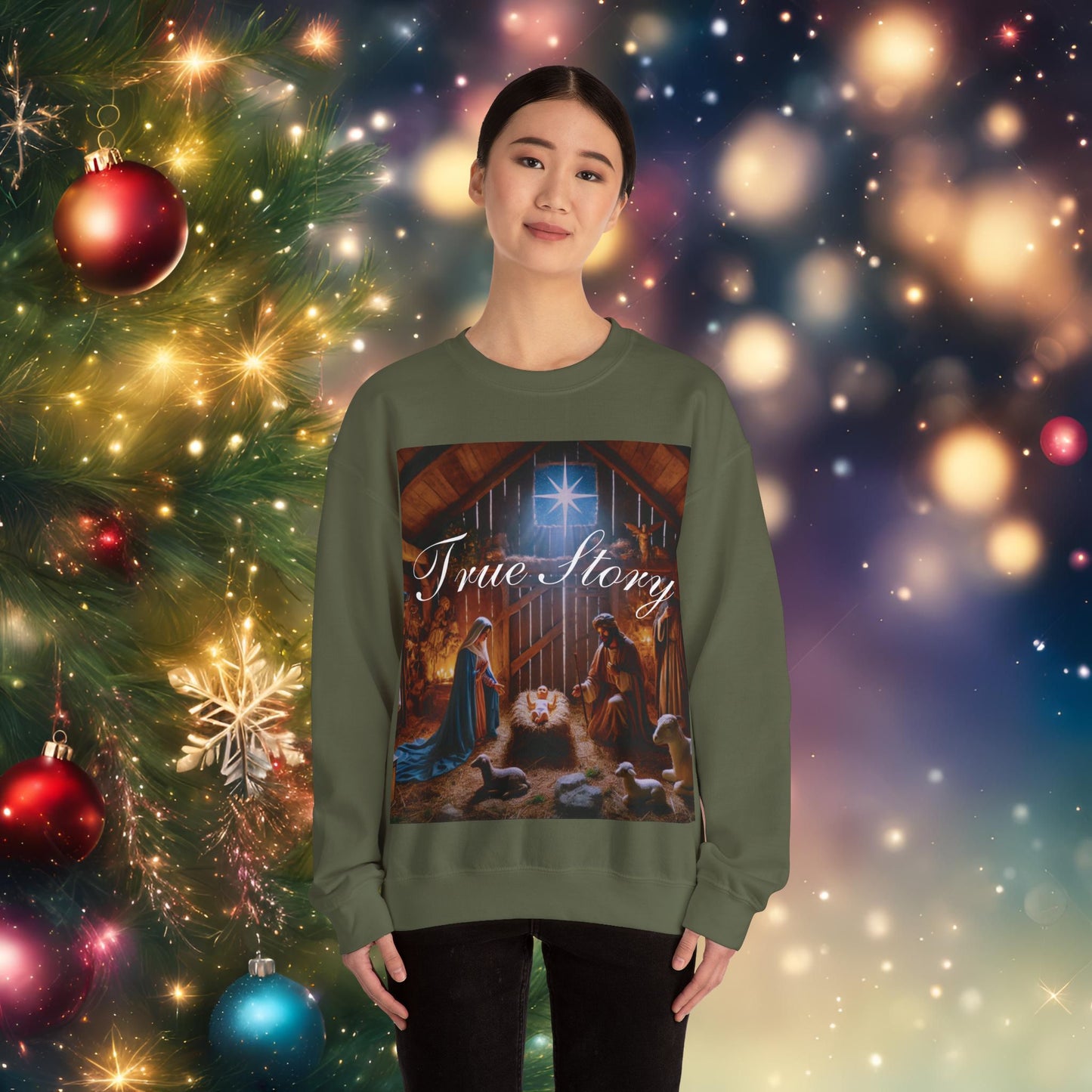 Christmas Nativity True Story Sweatshirt