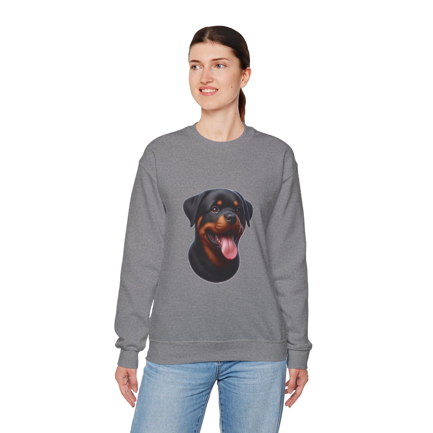 Rottie Puppy Unisex Sweatshirt - Geschenk für Hundeliebhaber, Süßer Pullover mit Tierprint, Gemütliches Haustier Sweat Top, Kleidung für Welpenliebhaber, Hundebesitzer Kleidung