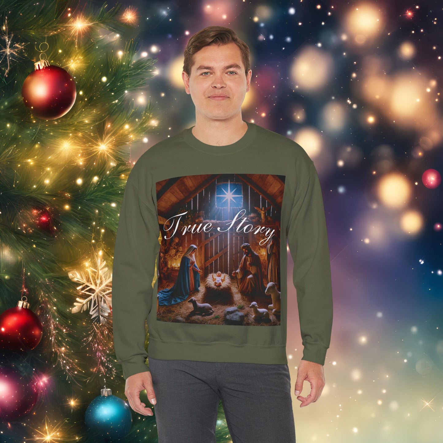 Christmas Nativity True Story Sweatshirt