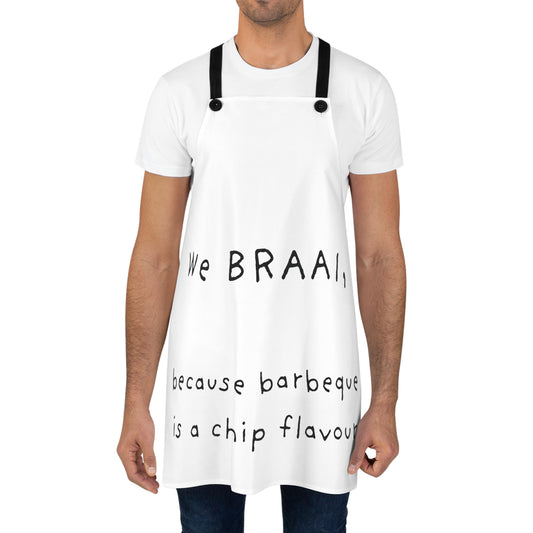 Braai-Themed Apron | Stylish & Durable 100% Cotton | Adjustable Fit with Pockets | Vibrant BBQ Apron for Cooking Enthusiasts