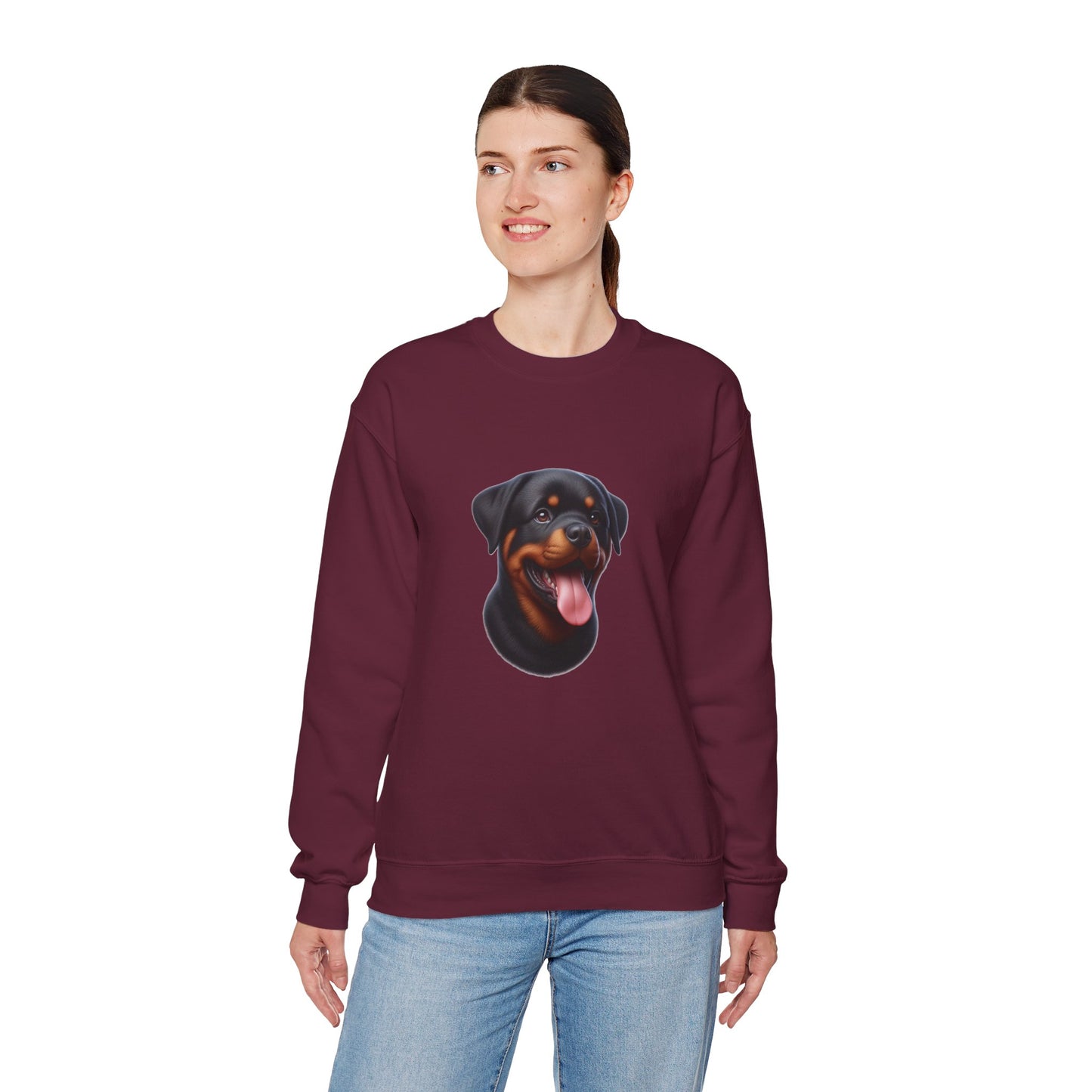 Rottie Puppy Unisex Sweatshirt - Geschenk für Hundeliebhaber, Süßer Pullover mit Tierprint, Gemütliches Haustier Sweat Top, Kleidung für Welpenliebhaber, Hundebesitzer Kleidung